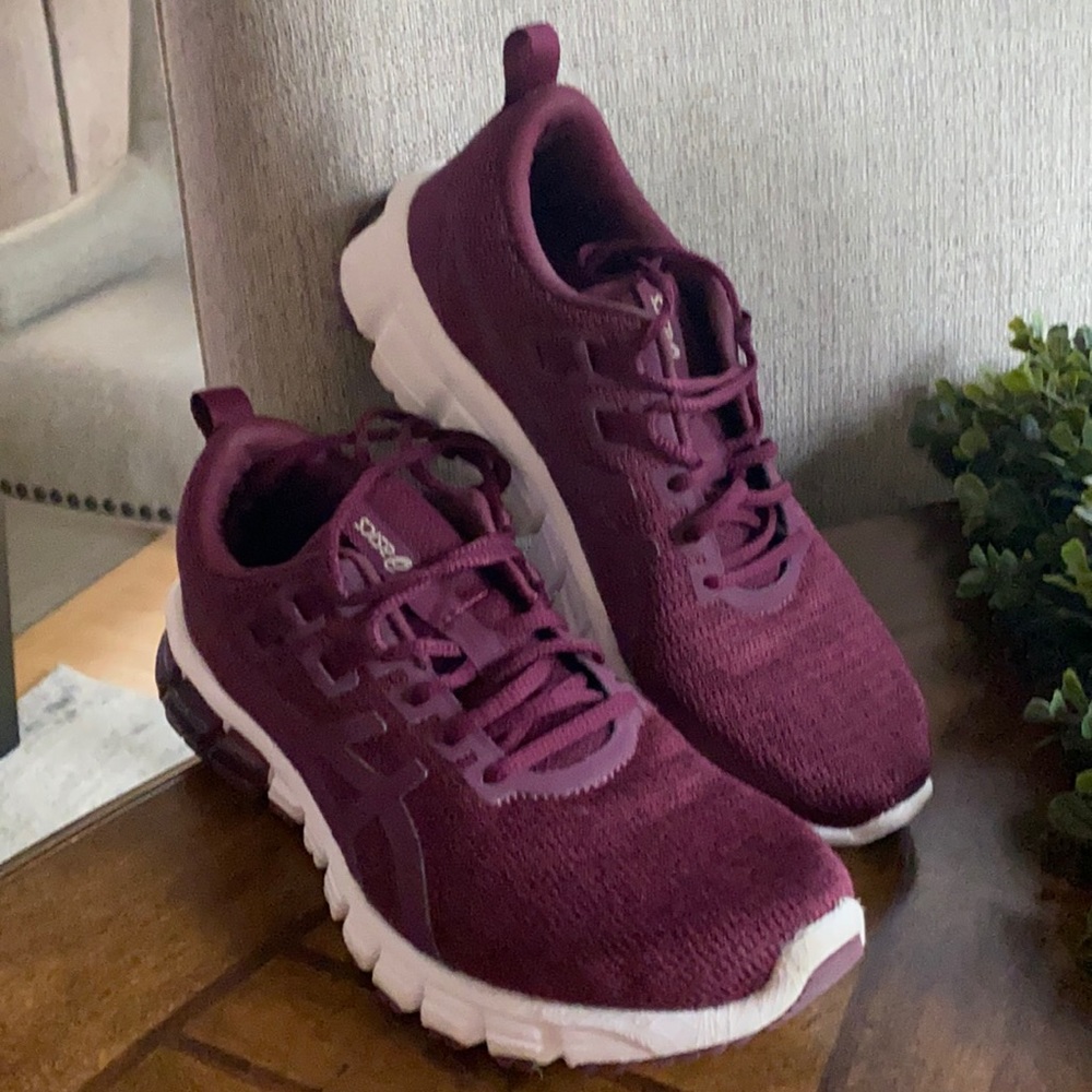 Asics plum colored running shoes, 7 1/2